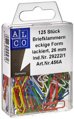 ALCO Büroklammern 125 Stück 26mm farbig