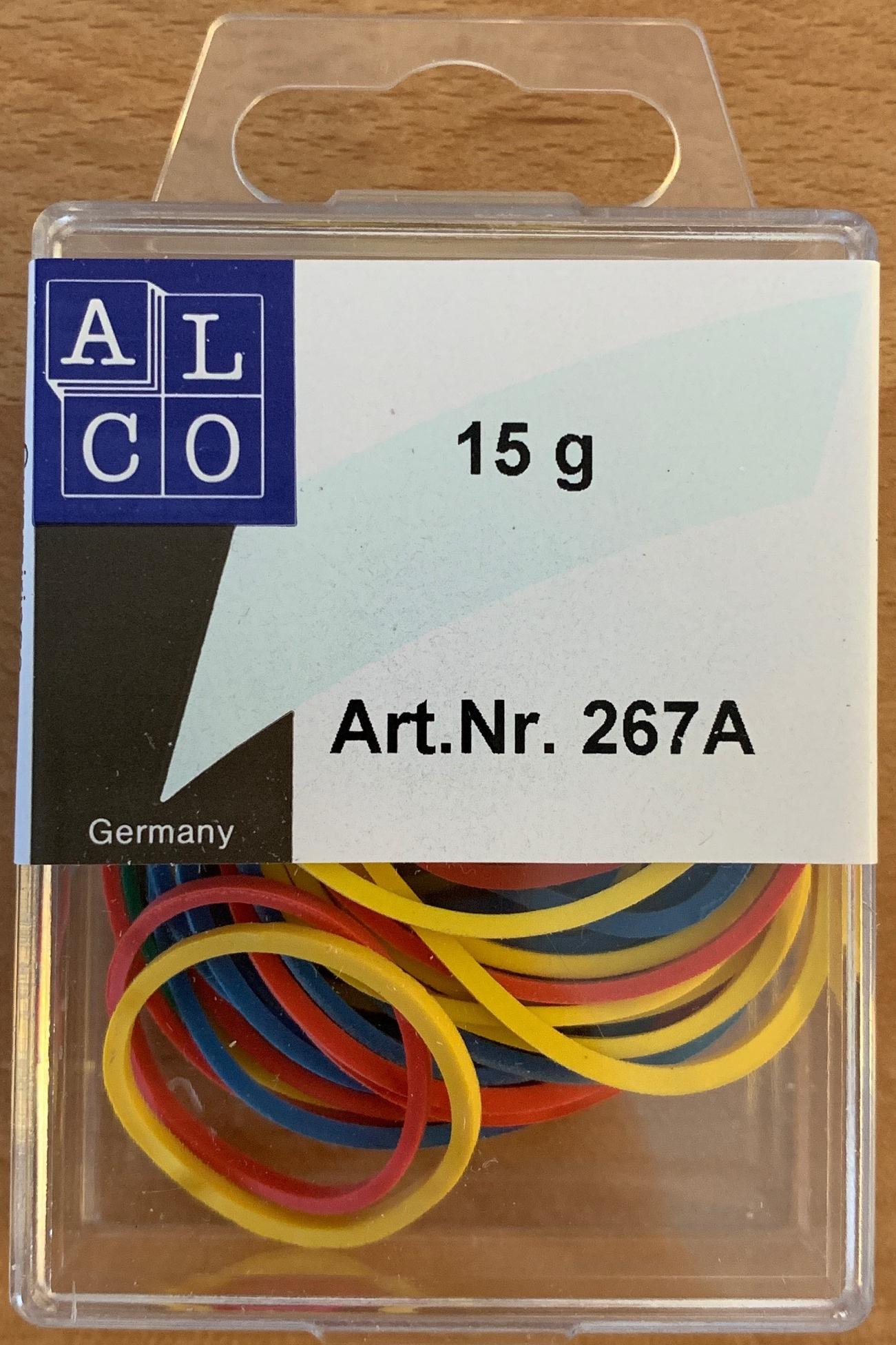 ALCO Gummibänder 15g 20-50mm bunt