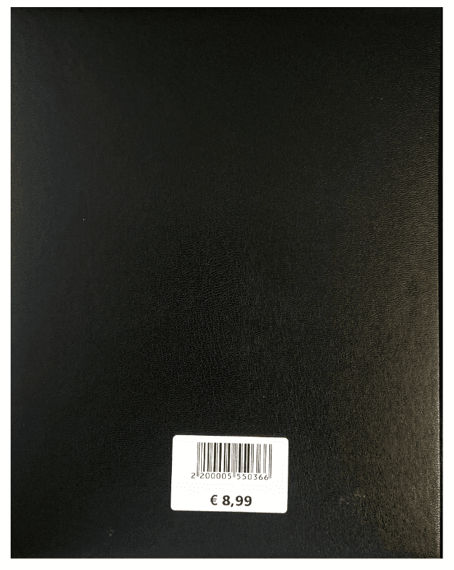 KALENDER-BUCH 2027 21x26cm Wochentimer Schwarz