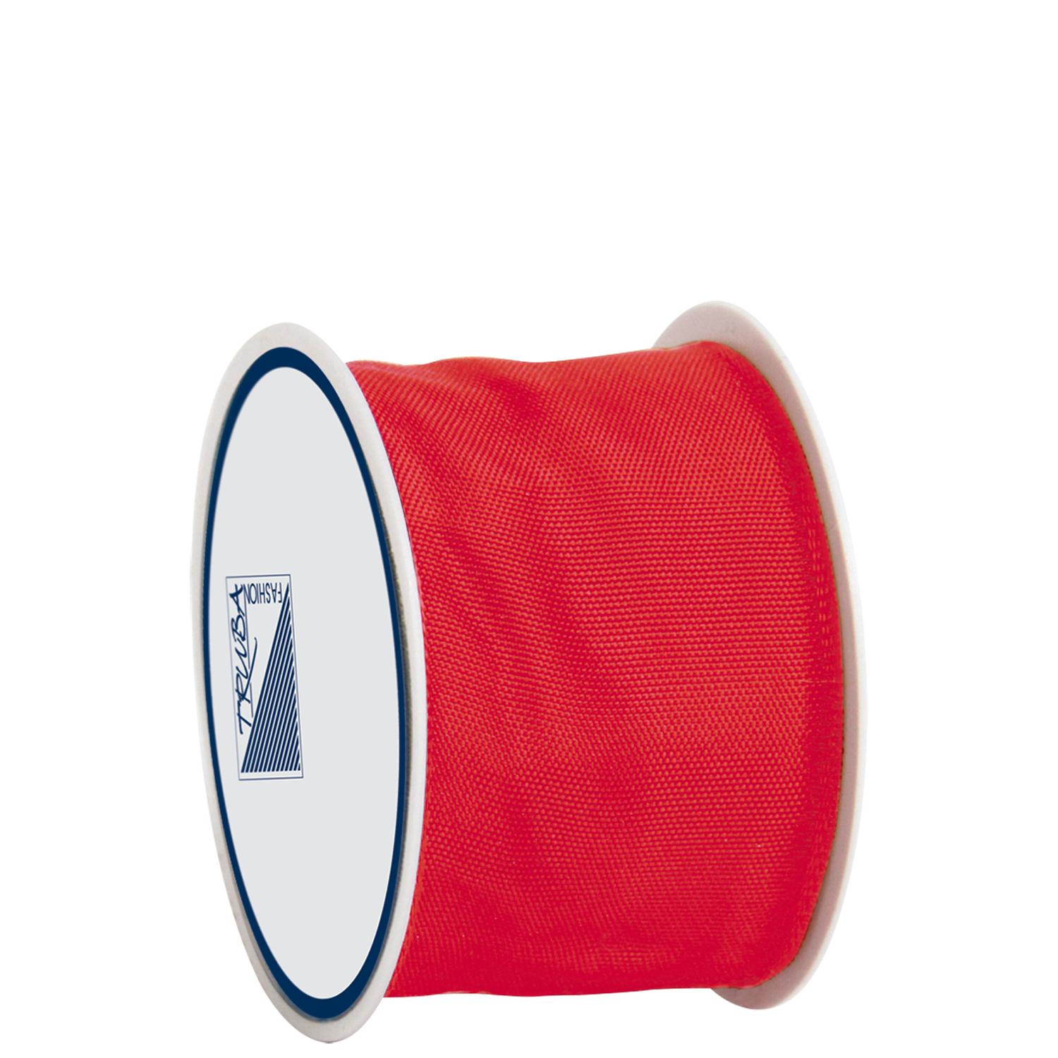 TRUBA Drahtkantenband auf Rolle 40mm x 3m rot