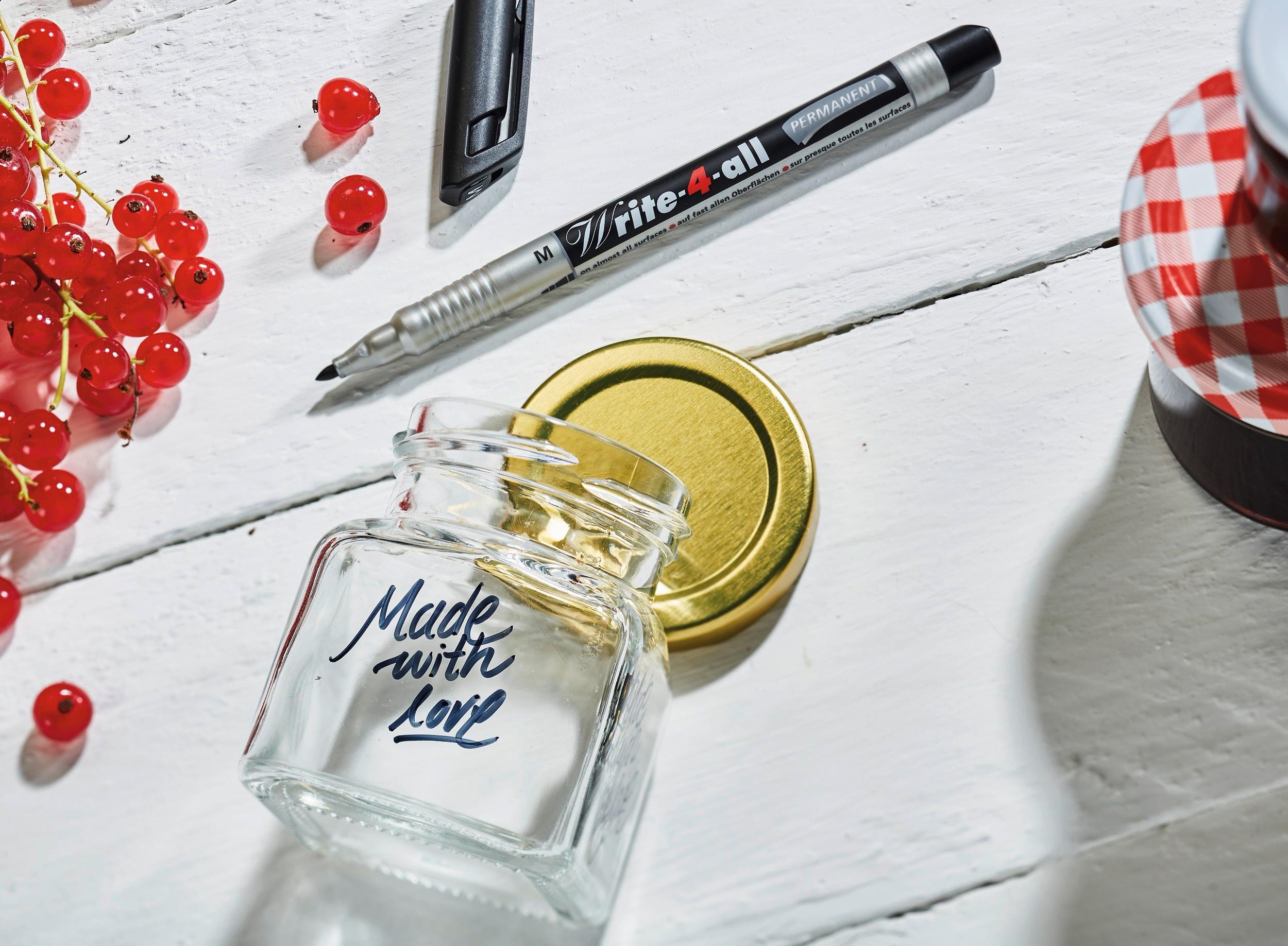 Produktbild STABILO® Permanent-Marker - STABILO Write-4-all - medium - 4er Pack - blau, rot, grün, schwarz 8 von 9