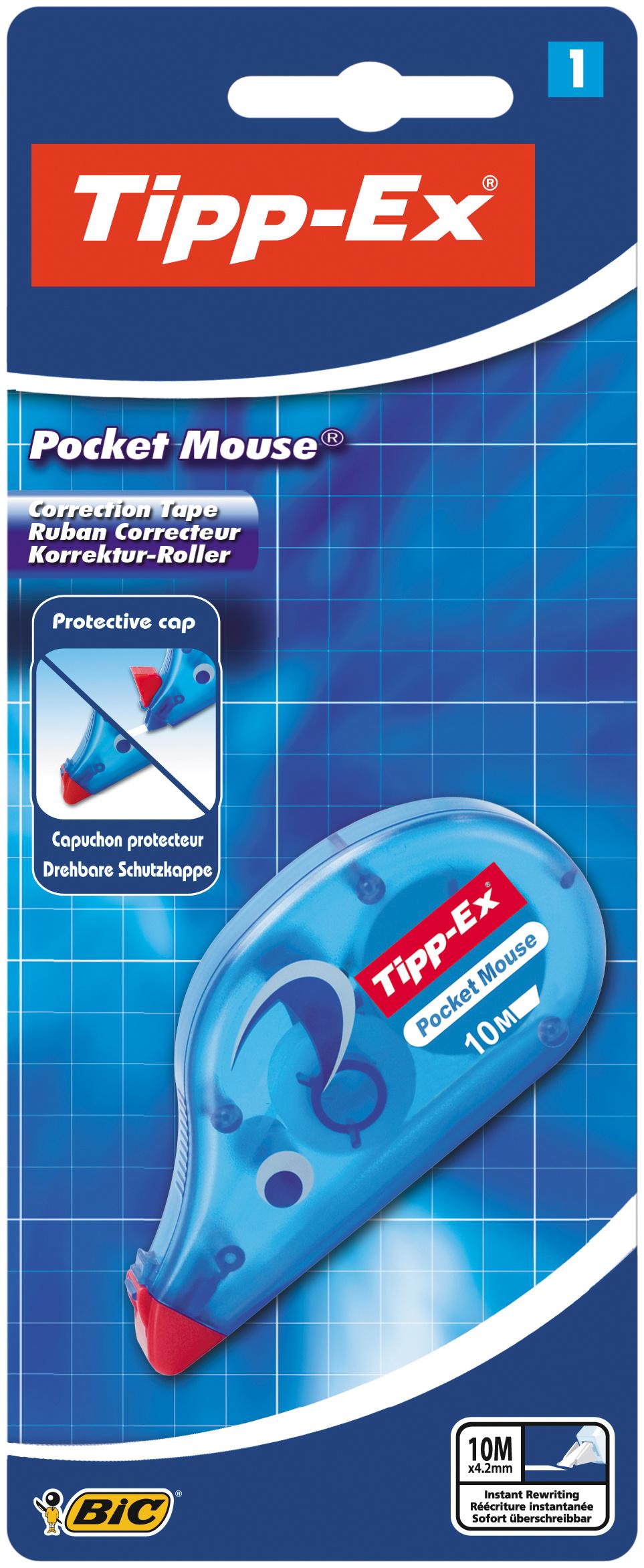 Tipp-Ex Pocket Mouse Korrekturroller - 10 m x 4,2 mm, 1er Pack