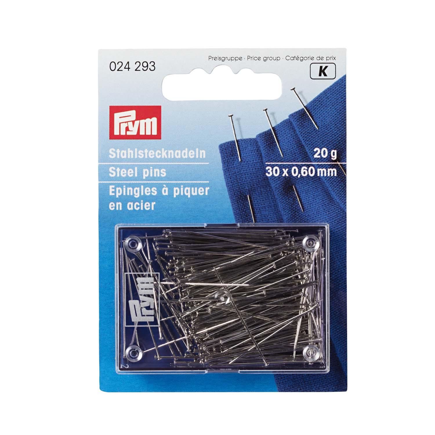 Prym Stecknadeln ST 0,60 x 30 mm silberfarbig