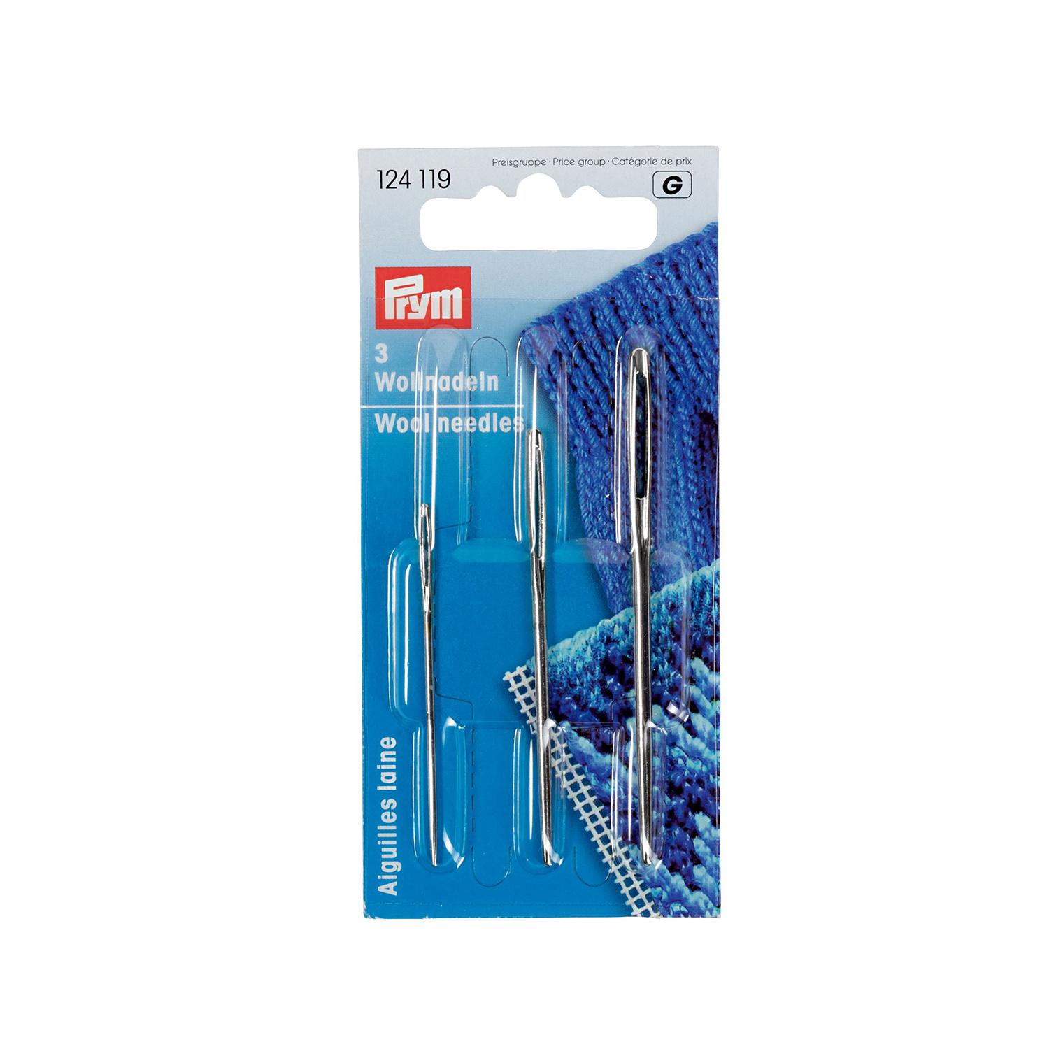 Prym Woll-Nadel ohne Spitze ST 1,3,5 silberfarbig