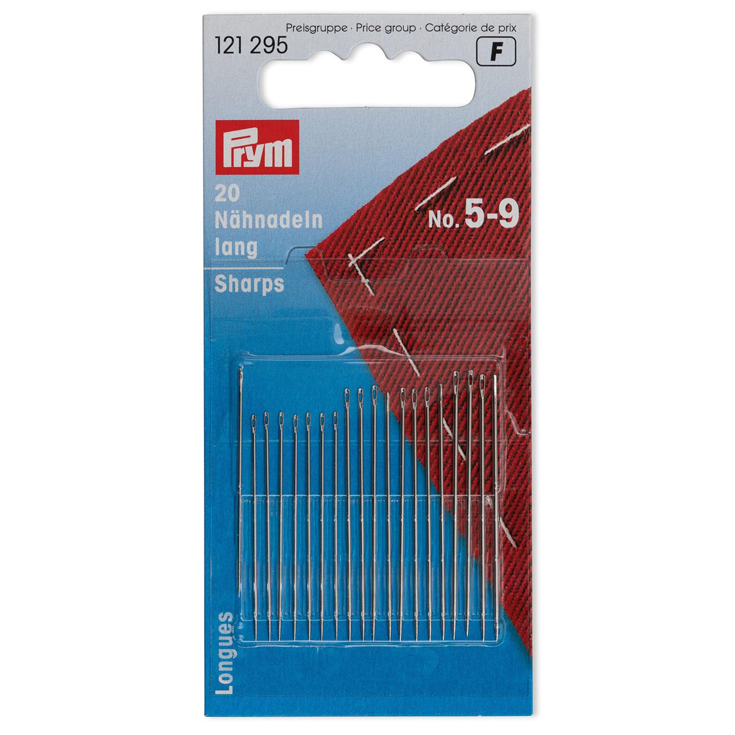 Prym Nähnadeln lang Stärke 5-9 silberfarbig