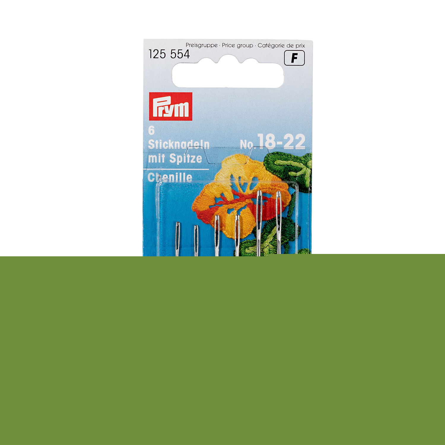 Prym Sticknadeln mit Spitze ST 18-22 silberfarbig