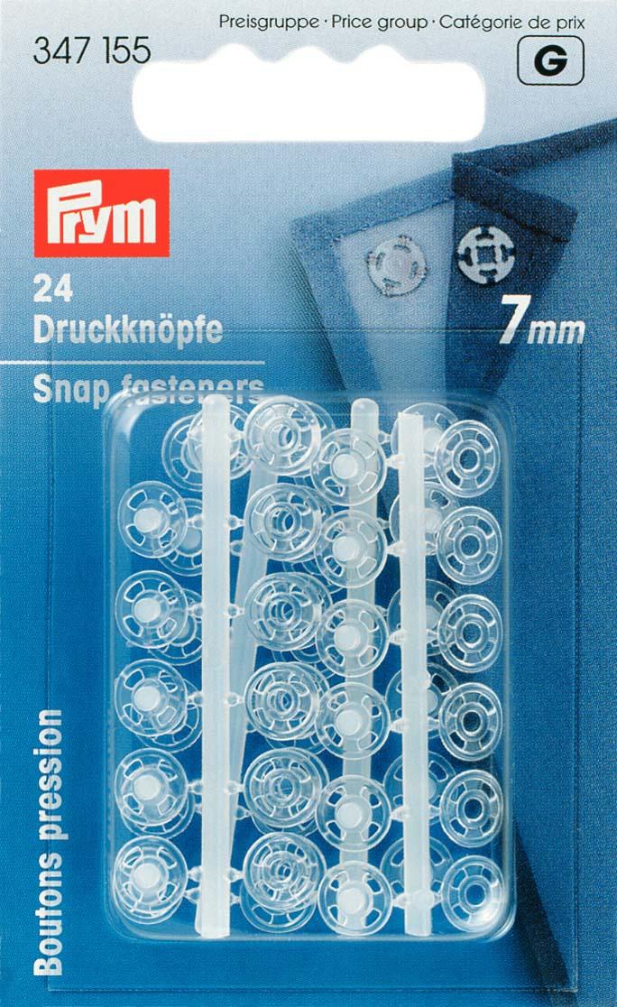 Prym Annähdruckknöpfe 7 mm transparent