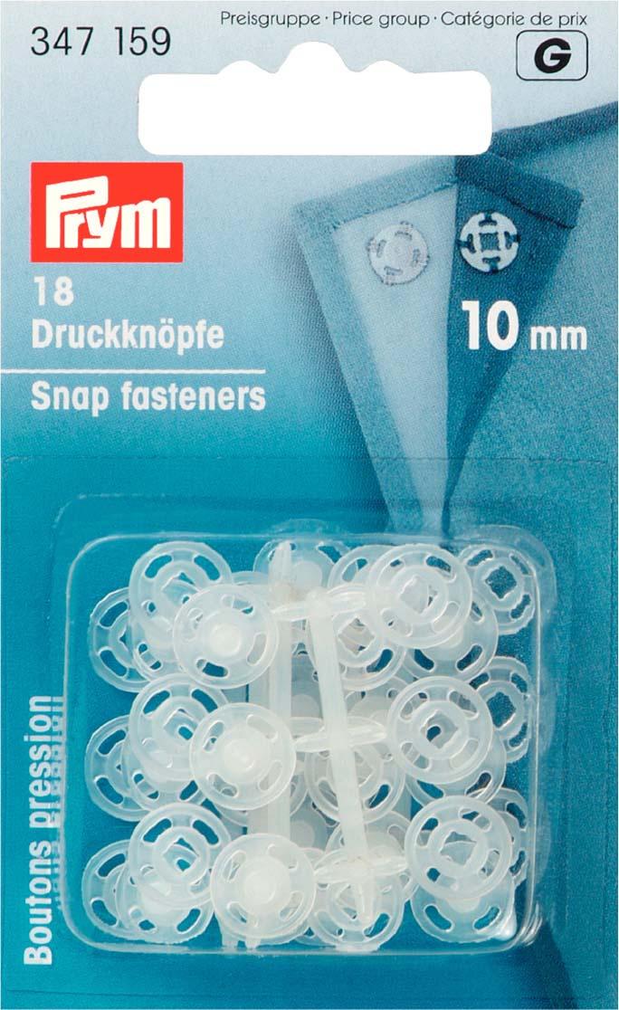 Prym Annähdruckknöpfe 10 mm transparent