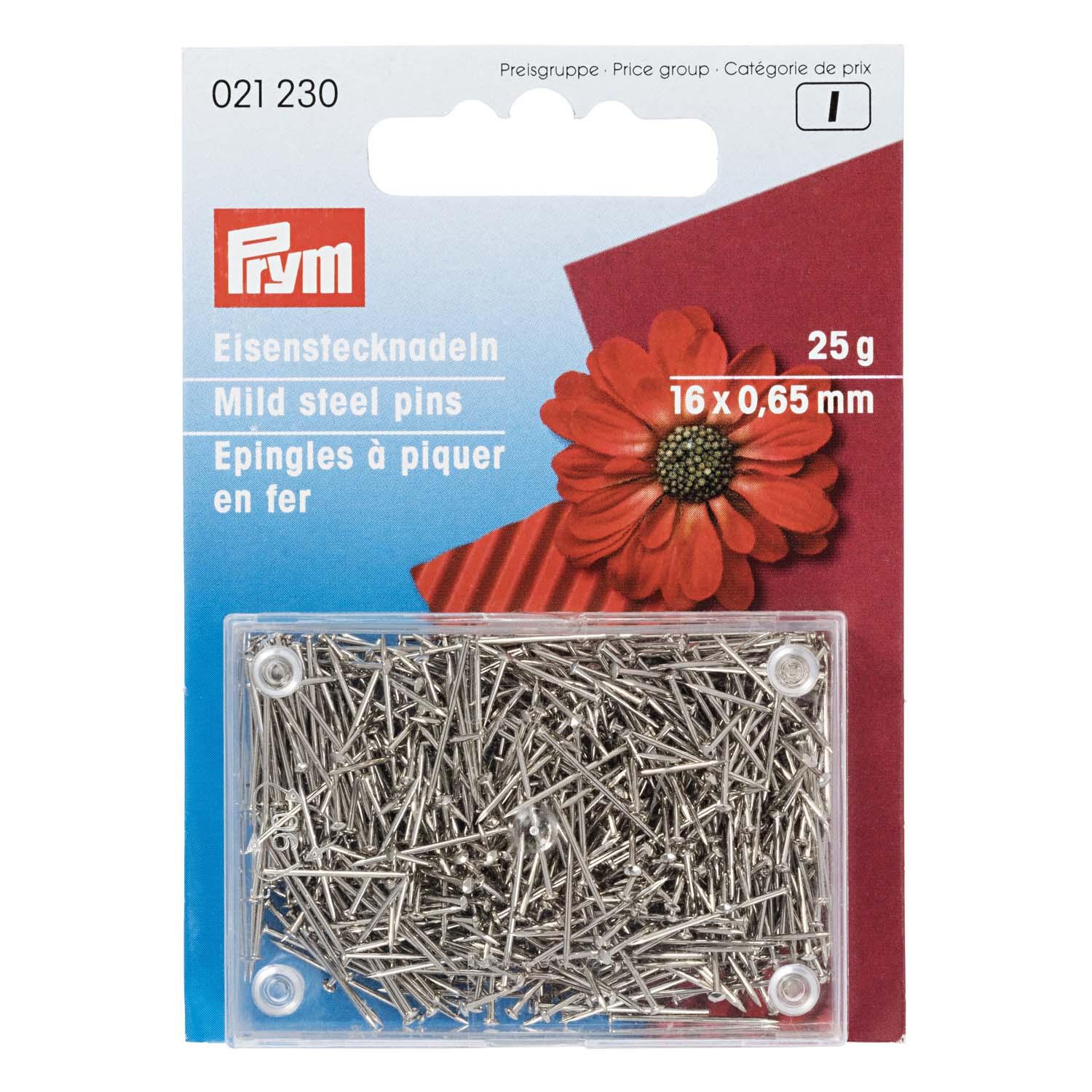 Prym Bastelstecknadeln Eisen 0,65 x 16 mm silberfarbig