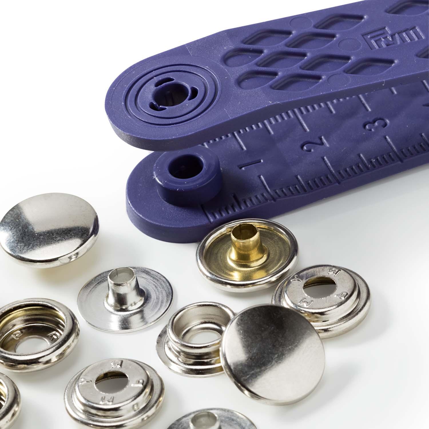 Produktbild Prym nähfreie Druckknopfe Sport&Camping Messing 15 mm silberfarbig 2 von 3