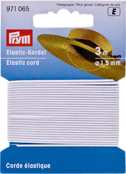 Prym Elastic-Kordel 1,5 mm weiß
