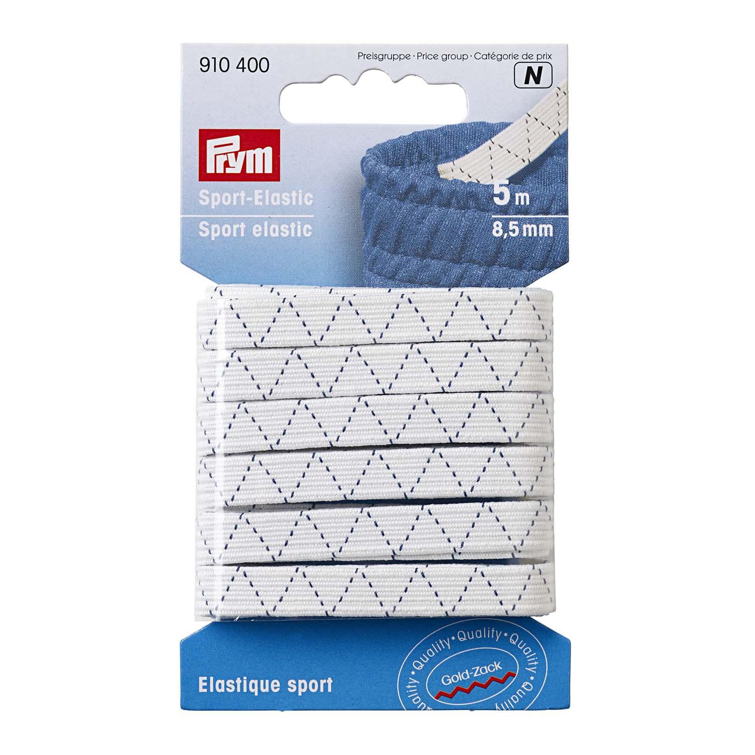 Prym Sport-Elastic 8,5 mm weiß