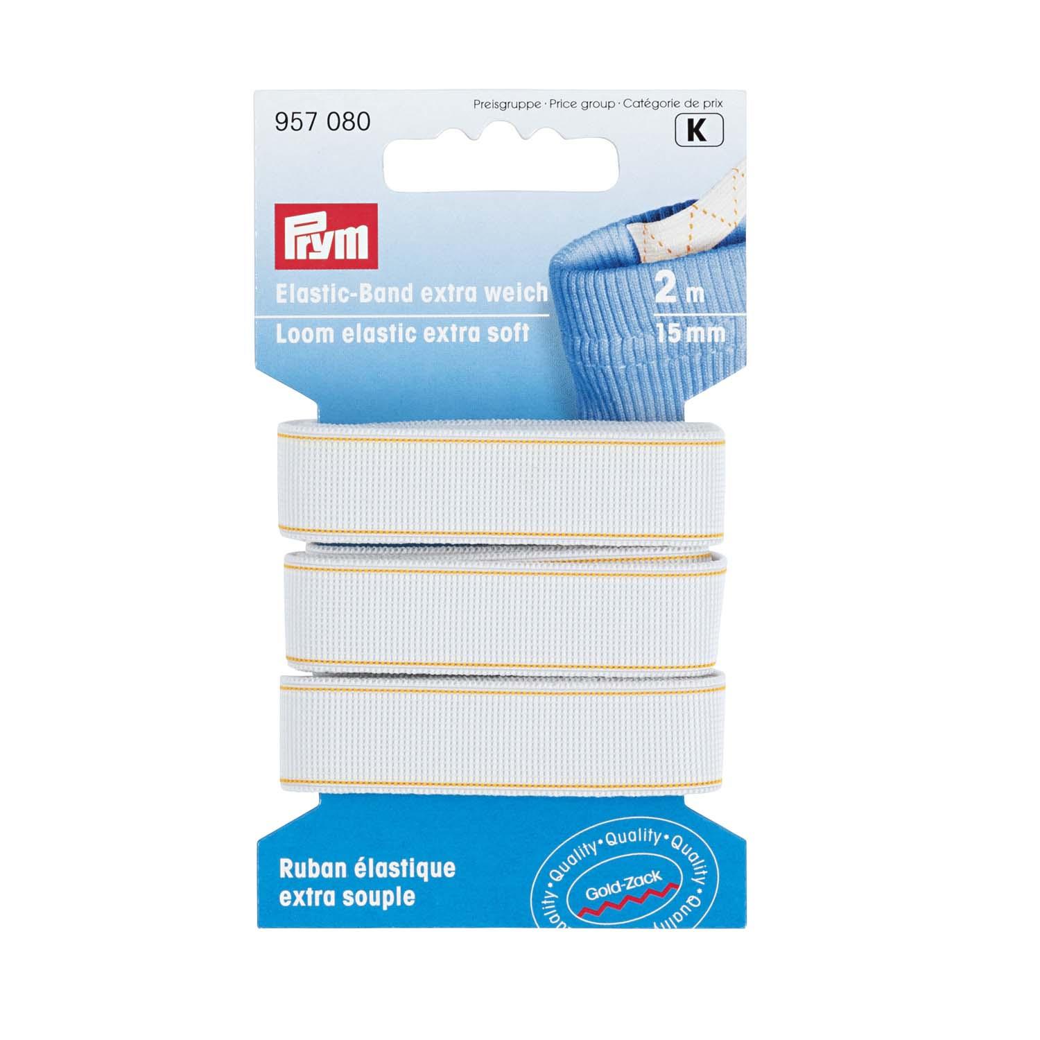 Prym Elastic-Band extra weich 30 mm weiß