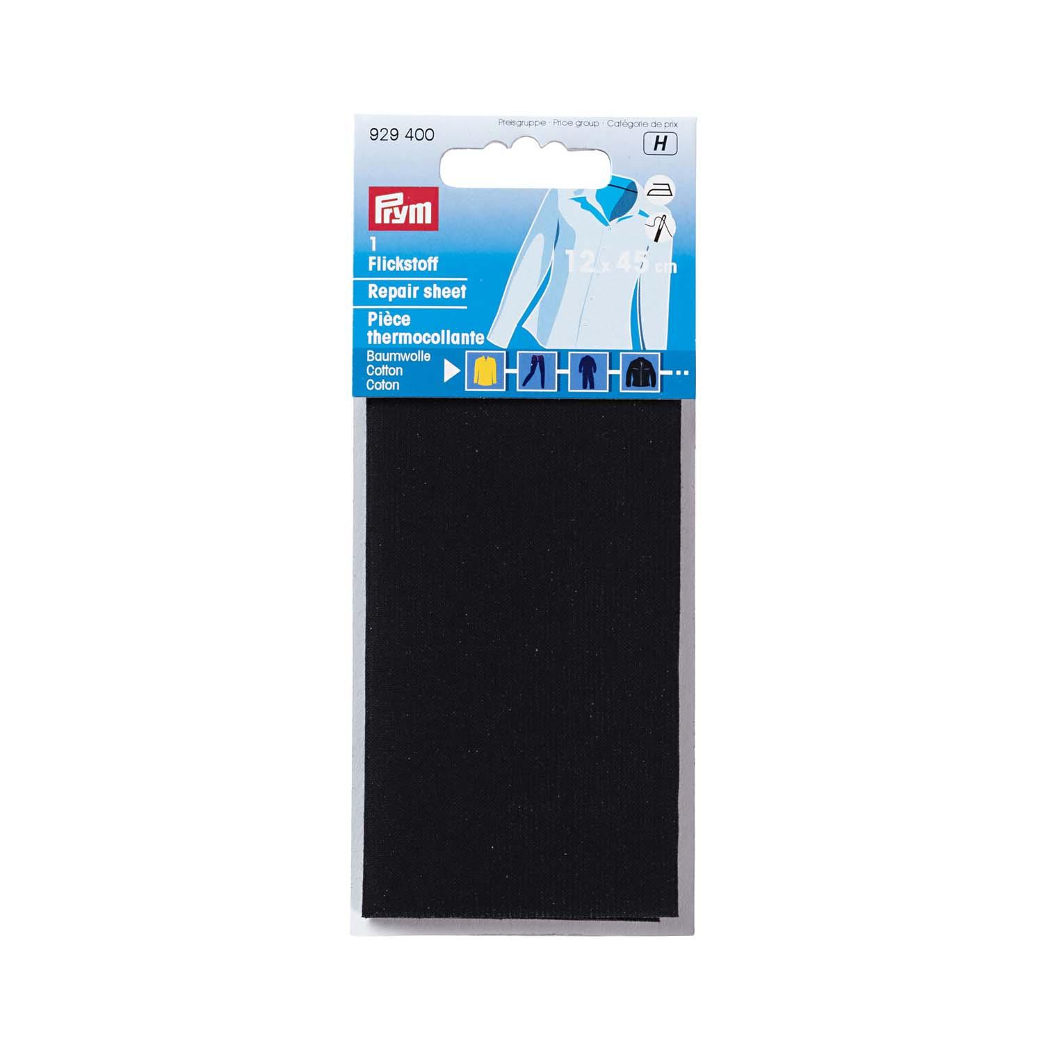 Prym Flickstoff CO 12 x 45 cm schwarz