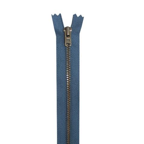 YKK Reißverschluss unteilbar mit schmaler Metallkette - 16 cm
