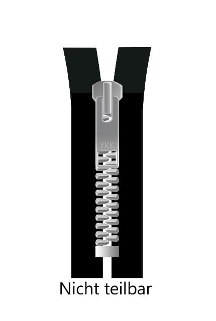 Produktbild YKK Reißverschluss unteilbar mit schmaler Metallkette - 18 cm 2 von 2