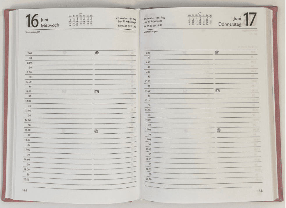 Kalender-Buch 2026 A6  VIVELLA  ALTROSA