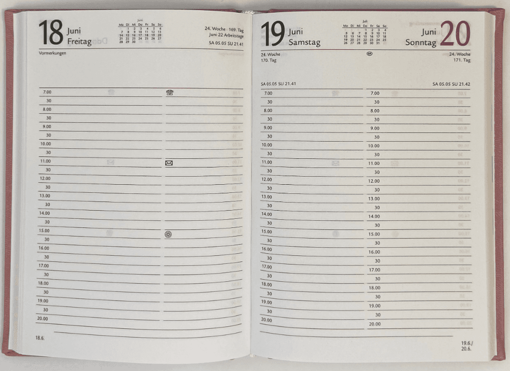 Kalender-Buch 2026 A6  VIVELLA  ALTROSA