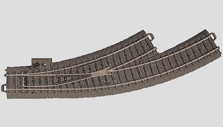 Märklin 24671 - H0 - C-Gleis Bogenweiche links R1 = 360 mm / 30 ° ( nachrüstbar )