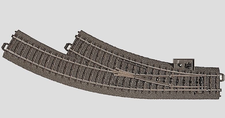 Märklin 24672 - H0 - C-Gleis Bogenweiche rechts R1 = 360 mm / 30 ° ( nachrüstbar )