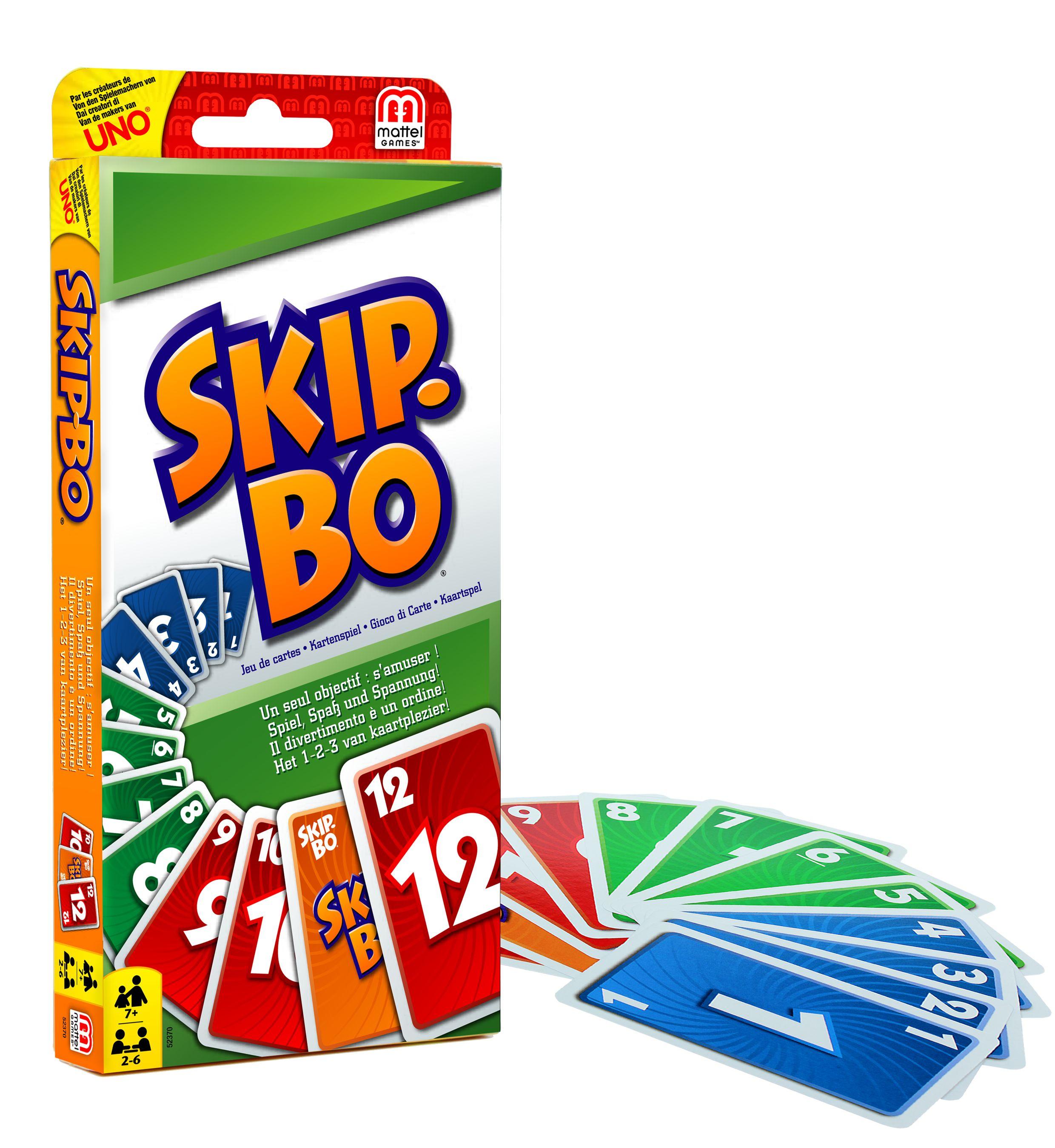 Produktbild Mattel Games SKIP-BO, Kartenspiel, Gesellschaftsspiel, Familienspiel, Kinderspiel 2 von 6