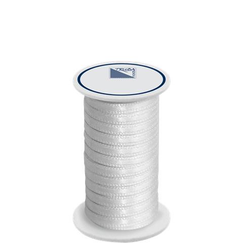 TRUBA Doppelsatinband auf Rolle 3mm x 5m weiss