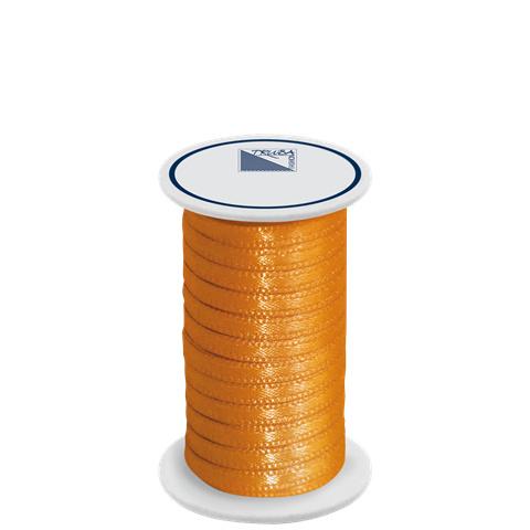 TRUBA Doppelsatinband auf Rolle 3mm x 5m orange
