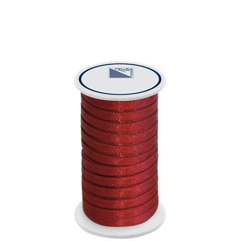 TRUBA Doppelsatinband auf Rolle 3mm x 5m bordeaux