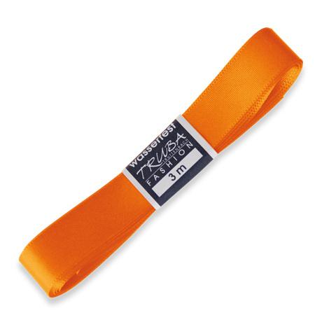 TRUBA Seidenband mit Webkante orange