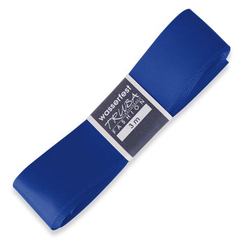 TRUBA Seidenband mit Webkante blau