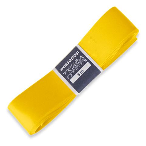 TRUBA Seidenband mit Webkante gelb