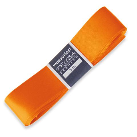 TRUBA Seidenband mit Webkante orange