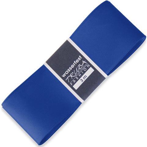 TRUBA Seidenband mit Webkante blau