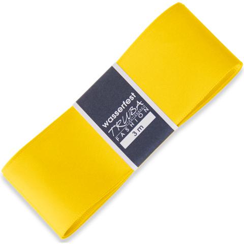 TRUBA Seidenband mit Webkante gelb