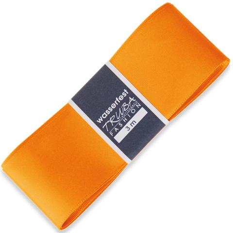 TRUBA Seidenband mit Webkante orange