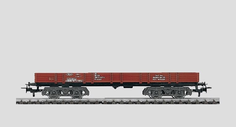 Märklin 4473 Start up - Niederbordwagen rot 4 achsig DB