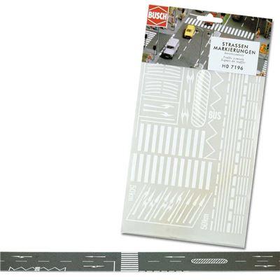 BUSCH 7196 H0 - Straßenmarkierungen