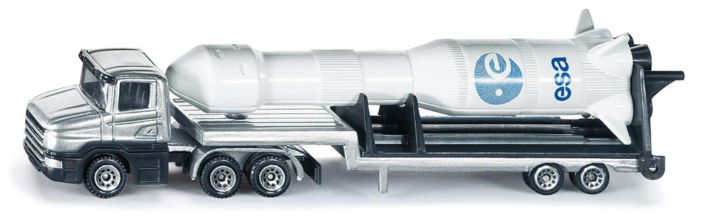 SIKU 1614 Super - Tieflader mit Rakete