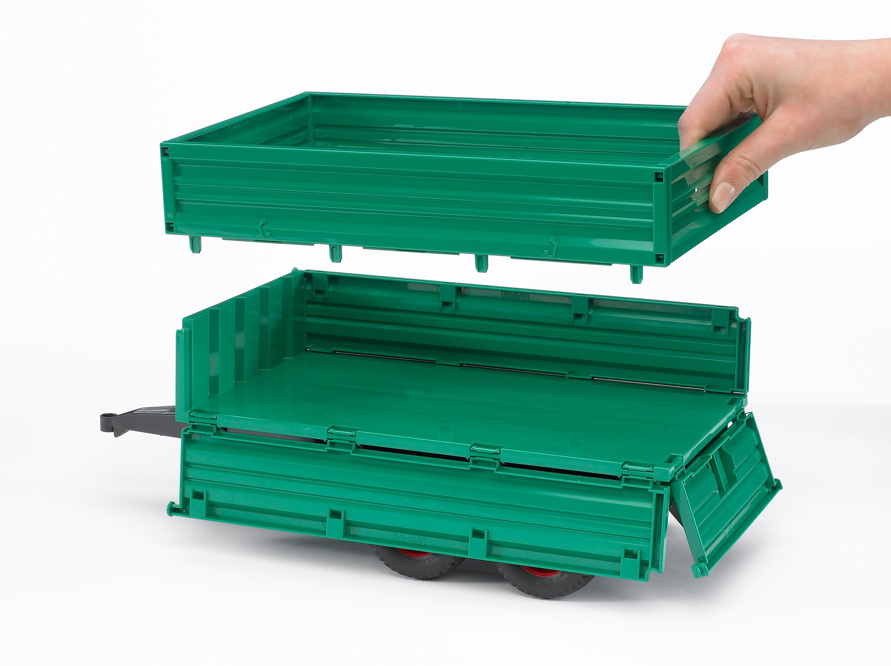 Produktbild BRUDER  - Tandemachs-Transportanhänger mit Aufsteckbordwand 02010 2 von 2
