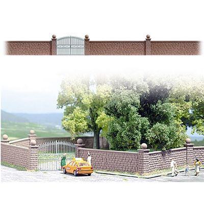BUSCH 6014 H0 - Steinmauer mit Tor