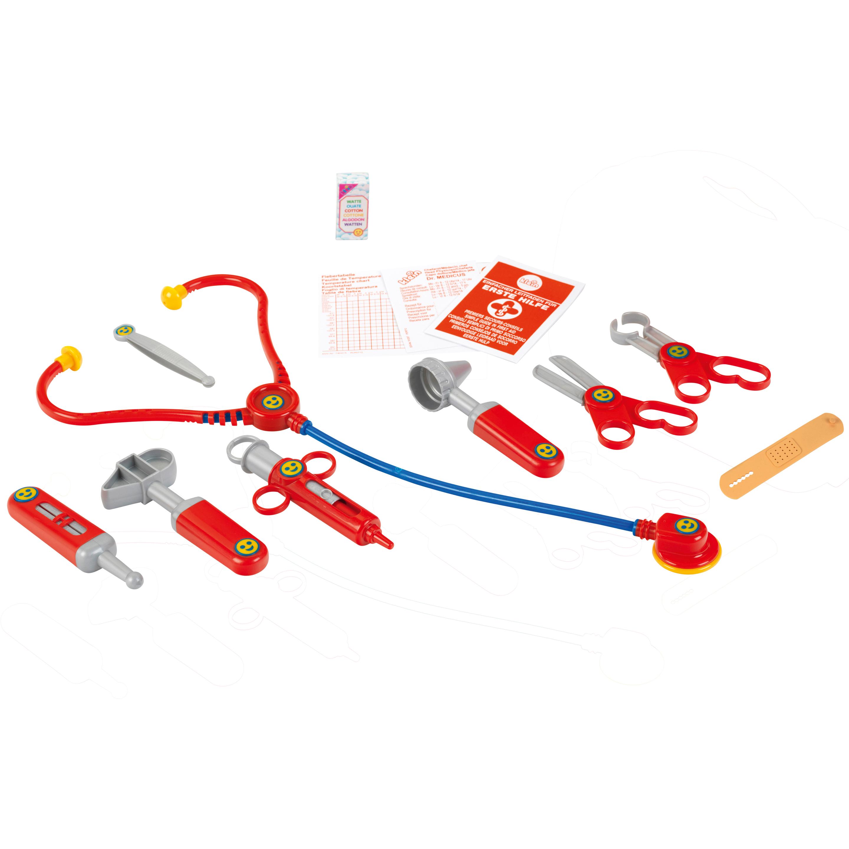 Produktbild Theo Klein 4383 Arztkoffer | 14-teiliger Doktorkoffer mit Stethoskop, Thermometer, Spritze und praktischem Tragegriff 3 von 5