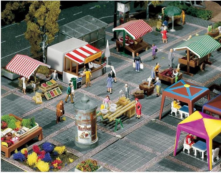 Produktbild Faller 272533 - N - Wochenmarkt 2 von 2