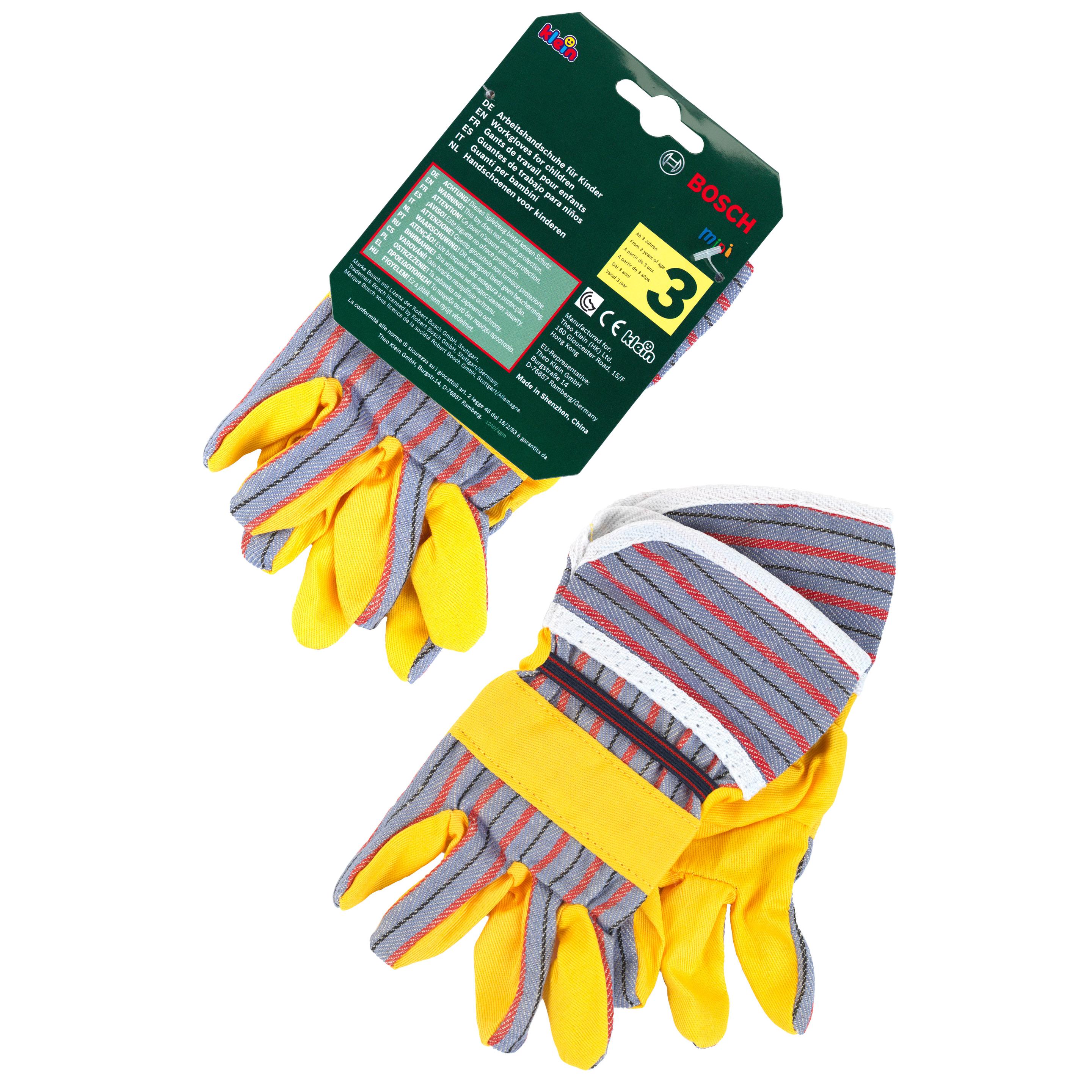 Produktbild Theo Klein 8120 Bosch Arbeitshandschuhe | Maße: 10 cm x 1 cm x 19 cm  | Spielzeug für Kinder ab 3 Jahren 2 von 3