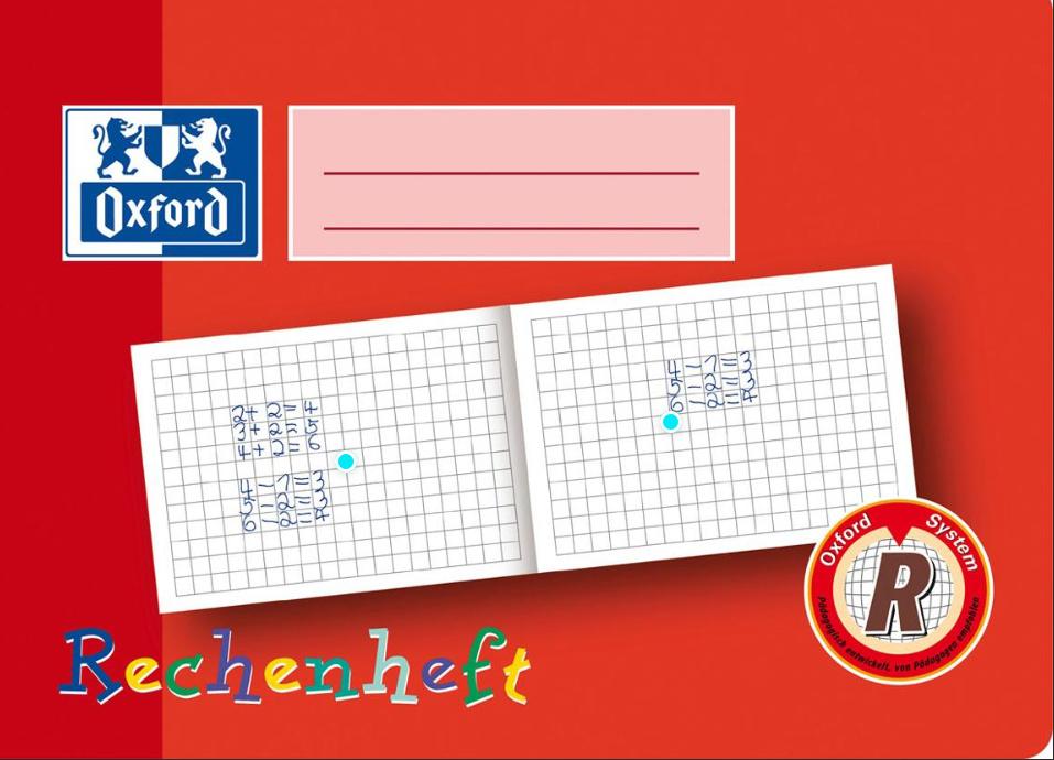 Oxford Schreiblernheft/Zahlenlernheft A5 Lineatur R 16 Blatt