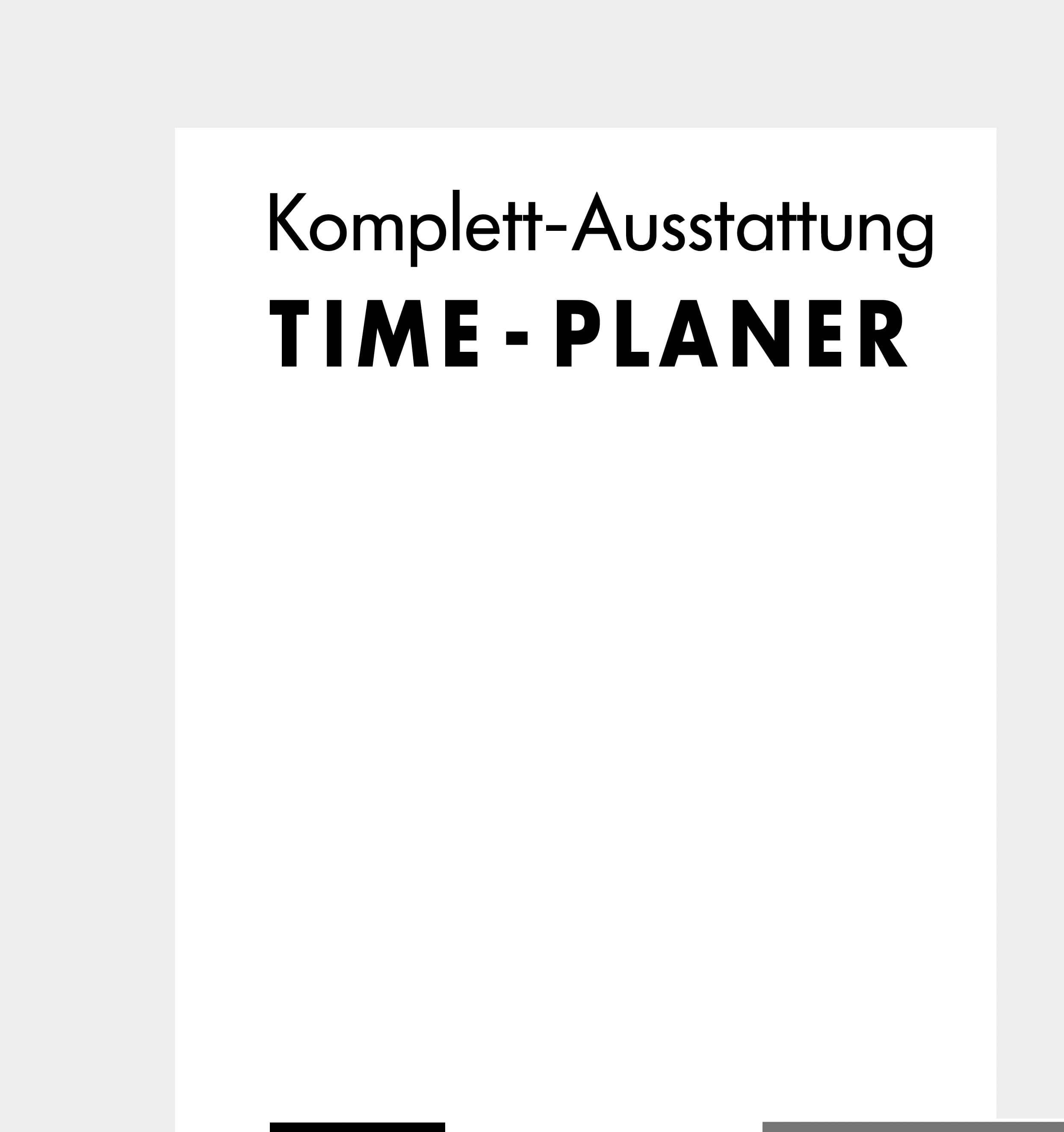 bsb Timereinlagen 2025 Manager Komplettausstattung A5