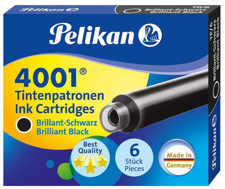 Pelikan Tintenpatrone 4001® schwarz 6 Stück