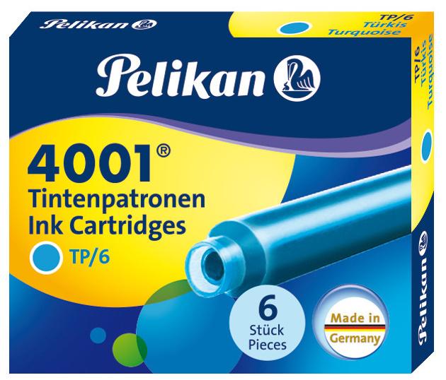 Pelikan Tintenpatrone 4001® türkis 6 Stück