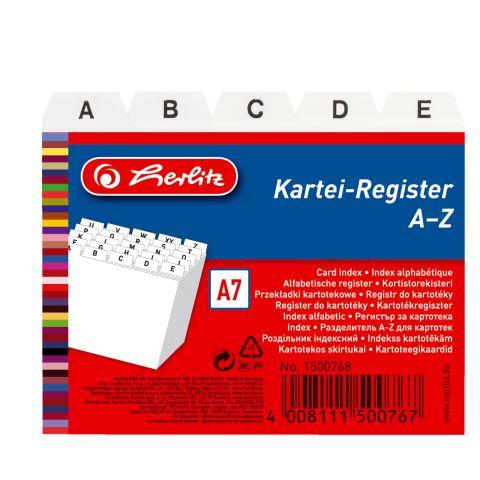herlitz Karteiregister A7 weiß