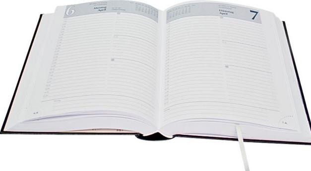 Produktbild Kalender-Buch A5 Juli 2024 - Dezember 2025 rot 2 von 2
