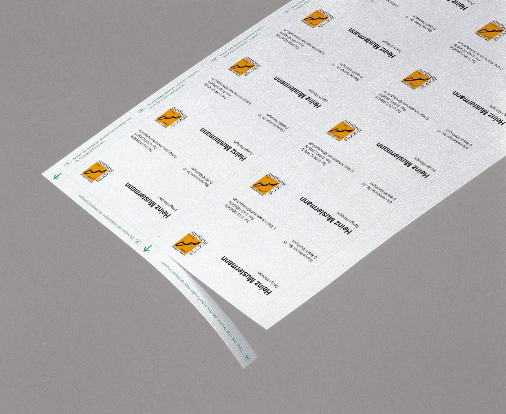Produktbild sigel Visitenkarten, microperforiert 4 von 8